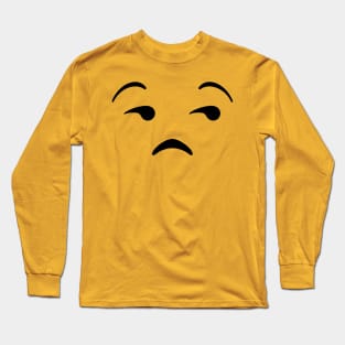 Meh Emoji Long Sleeve T-Shirt